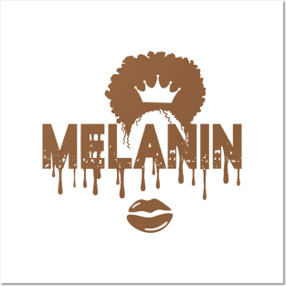 proud black women melanin afro african american women Posters and Art